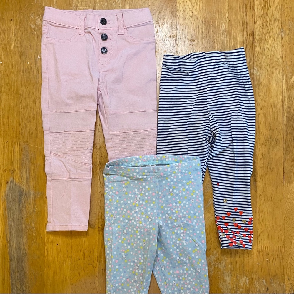 Set of 3 toddler girl pants